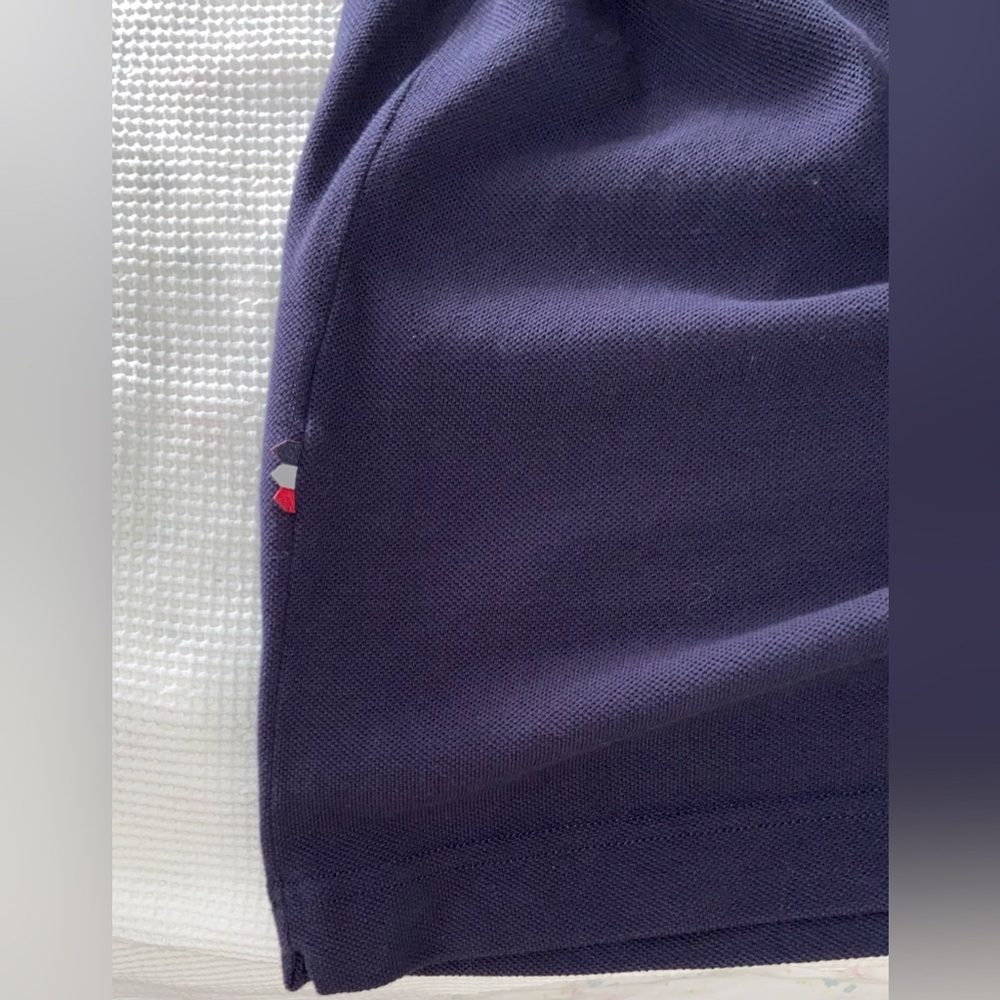Vintage LACOSTE L!VE navy blue 100% cotton pique polo size 7 / Large - Picture 6 of 10